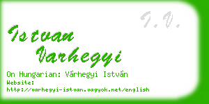istvan varhegyi business card